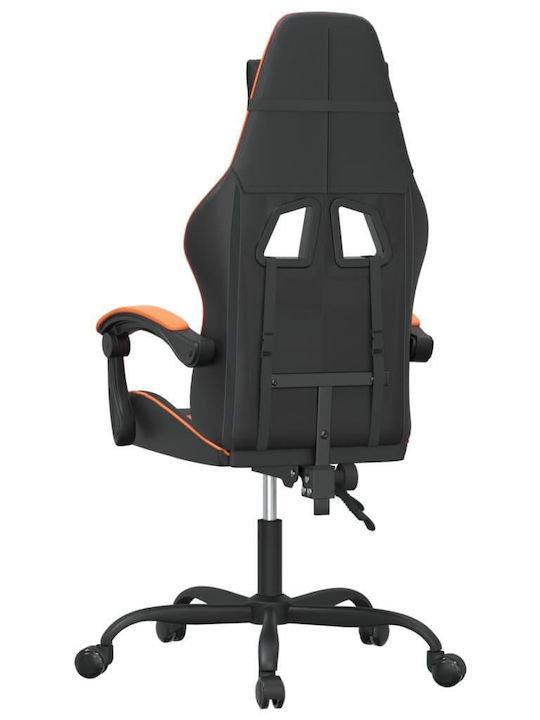 vidaXL 349549 Καρέκλα Gaming Δερματίνης Μαύρο / Πορτοκαλί