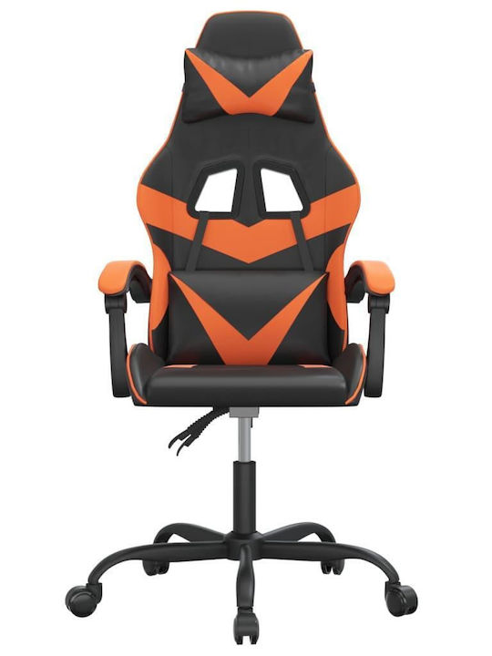 vidaXL 349549 Καρέκλα Gaming Δερματίνης Μαύρο / Πορτοκαλί