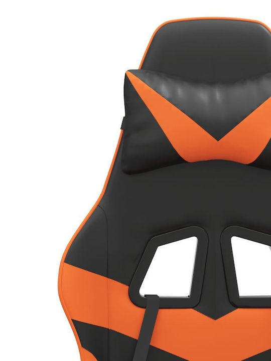 vidaXL 349549 Καρέκλα Gaming Δερματίνης Μαύρο / Πορτοκαλί
