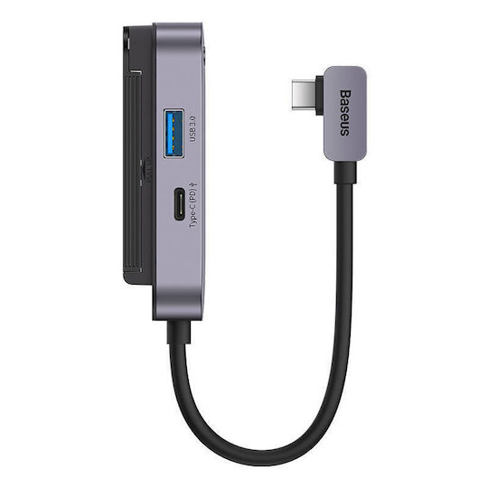 Baseus PadJoy Series 4in1 USB-C Docking Station με HDMI 4K PD Γκρι