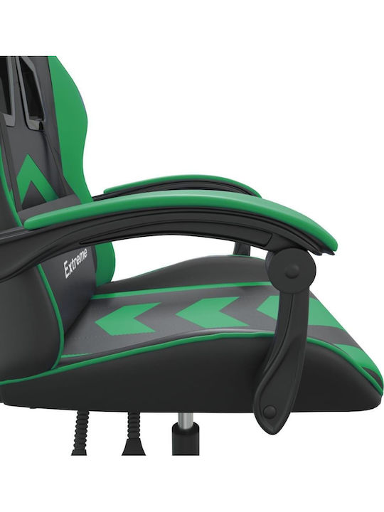 vidaXL 349594 Artificial Leather Gaming Chair Black / Green