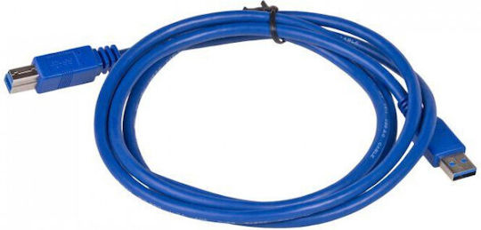 Akyga USB 3.0 Кабел USB-A мъжки - USB-B мъжки Син 1.8м AK-USB-09
