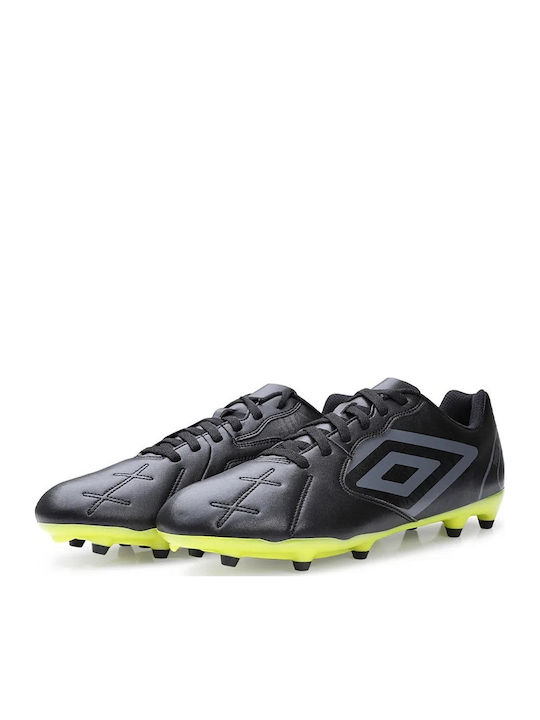 Umbro Ποδοσφαιρικά Παπούτσια με Τάπες FG Μαύρα