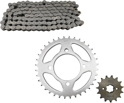 RK Chain & Sprocket Kit (15-36-428SB) for Yamaha Crypton 110 100L