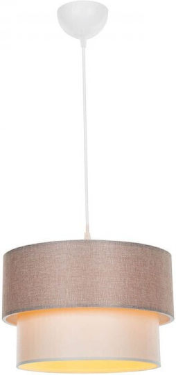 Pakketo PWL-1194 Adjustable Beige Pendant Ceiling Light with E27 Socket 30x30x72cm
