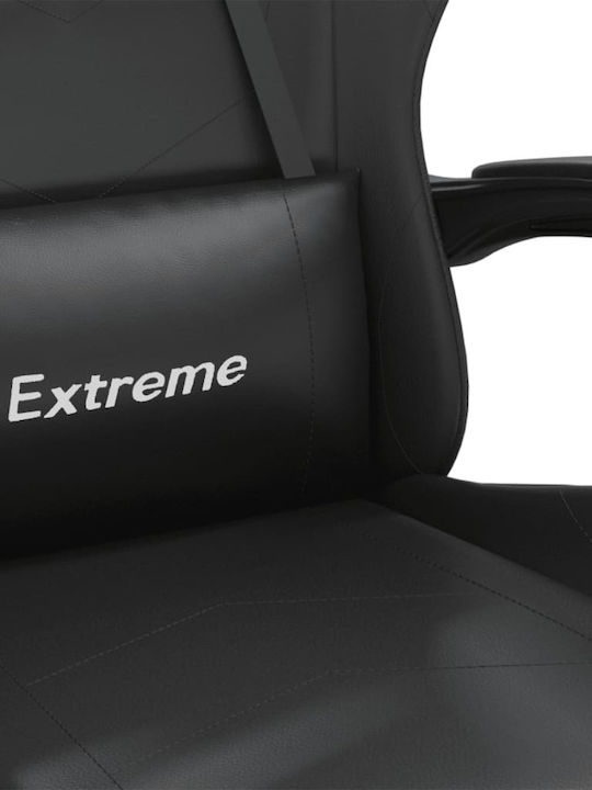 vidaXL 349587 Καρέκλα Gaming Δερματίνης με Υποπόδιο Μαύρη