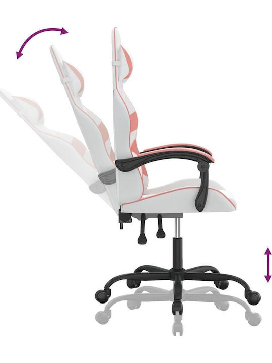 vidaXL 349552 Gaming Stuhl White / Pink