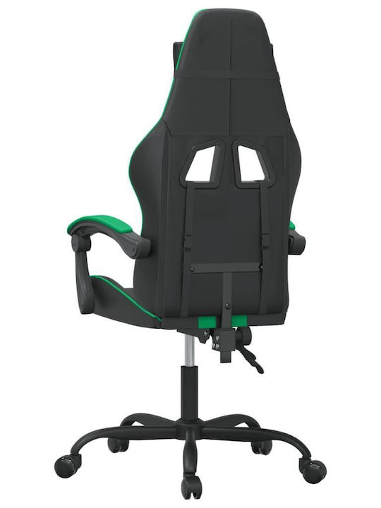 vidaXL 349522 Геймърски стол Black / Green