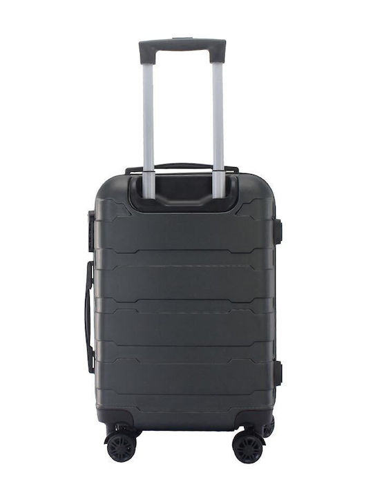 Amber AM1001 Valize De Călătorie Sclere Gri De Înălțime Maximă 76cm Cu 4 Roți Set 3 Buc