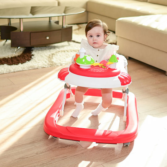 Lorelli Poppy Baby Walker for 7+ Months Red