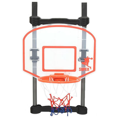 vidaXL Indoor Over Door Basketball Hoop with Ball