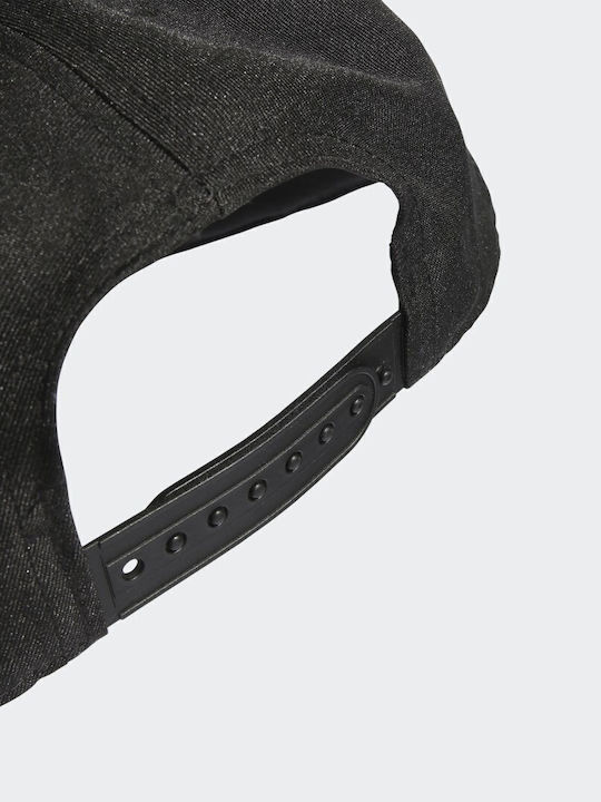 Performance Logo Jockey mit geradem Schirm Schwarz