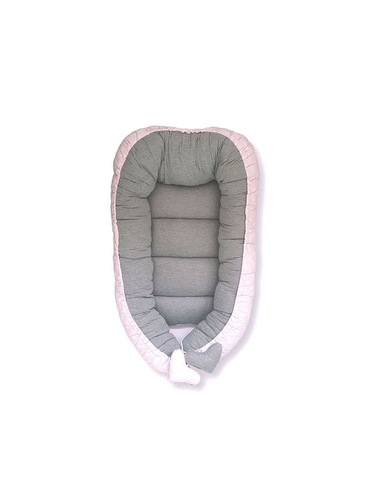 Tuttolina Baby Nestkissen Dots Grey/Pink