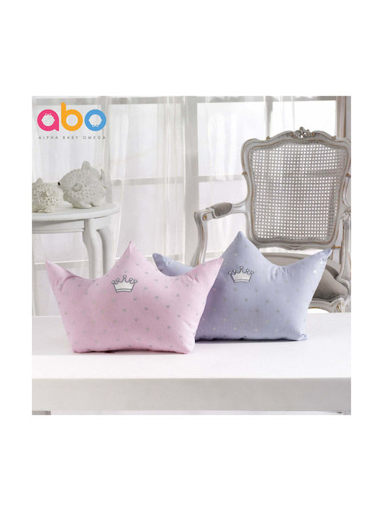 abo Crib Decorative Pillow Crown Light Blue 45x34cm