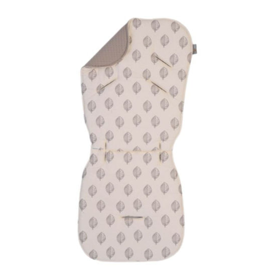 Tesoro (Baby) Κάλυμμα Καροτσιού Leaf Διπλής Όψης 35x78εκ. Μπεζ