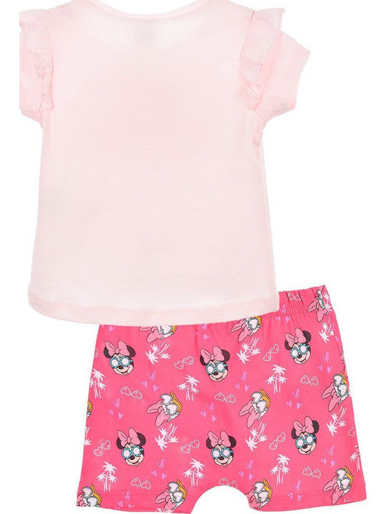 Kids' Set with Shorts Summer 2pcs Pink