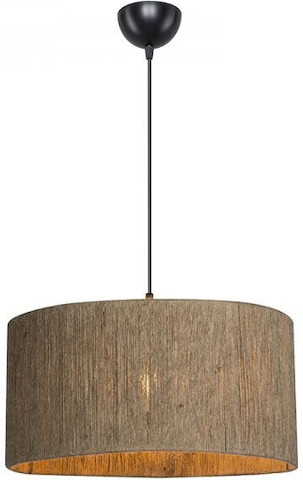Pakketo PWL-1184 Adjustable Brown Pendant Ceiling Light with Rope for E27 Socket 40x40x75cm