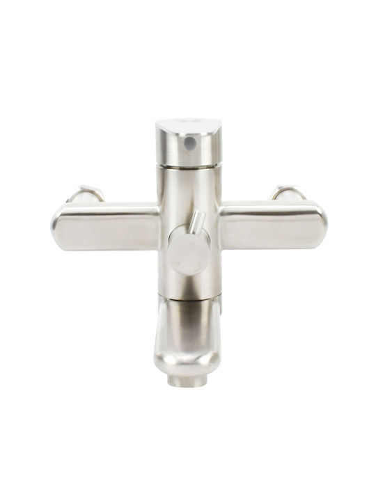 XZ 22018 Shower Column with Bathtub Mixer 122cm Silver XZ 22018 Shower Column with Bathtub Mixer 122cm Silver