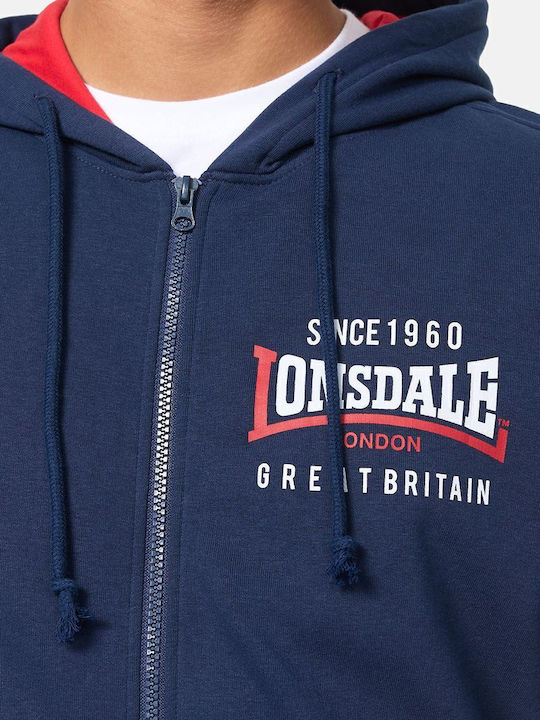 Lintmill Cardigan with Hood Navy Blue