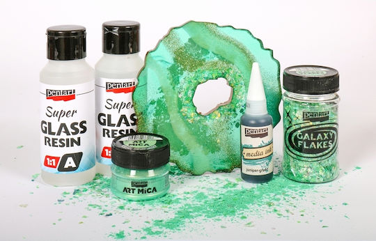 Pentart Super Glass Ρητίνη Δύο Συστατικών UV Resistant 300ml