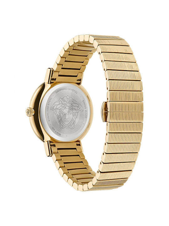 Versace Greca Uhr mit Gold Metallarmband