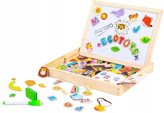 Ecotoys Πίνακας Μαγνητικός / Μαυροπίνακας Διπλής Όψης 30x23x22εκ.