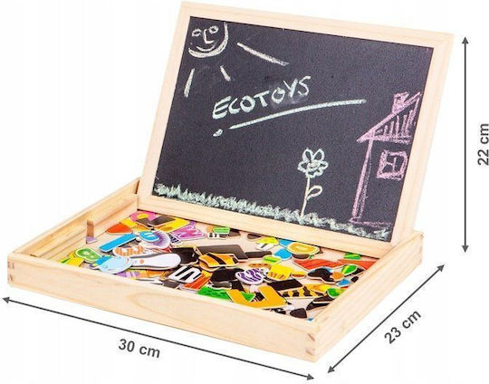 Ecotoys Πίνακας Μαγνητικός / Μαυροπίνακας Διπλής Όψης 30x23x22εκ.
