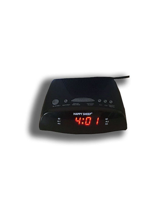 Happy Sheep Tabletop Digital Clock with Alarm & Radio CR-9905