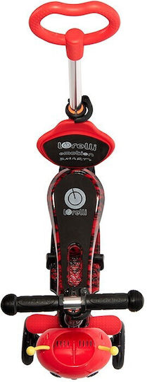 Lorelli Kids Scooter Foldable Smart Plus 3-Wheel with Seat for 3+ Years Red