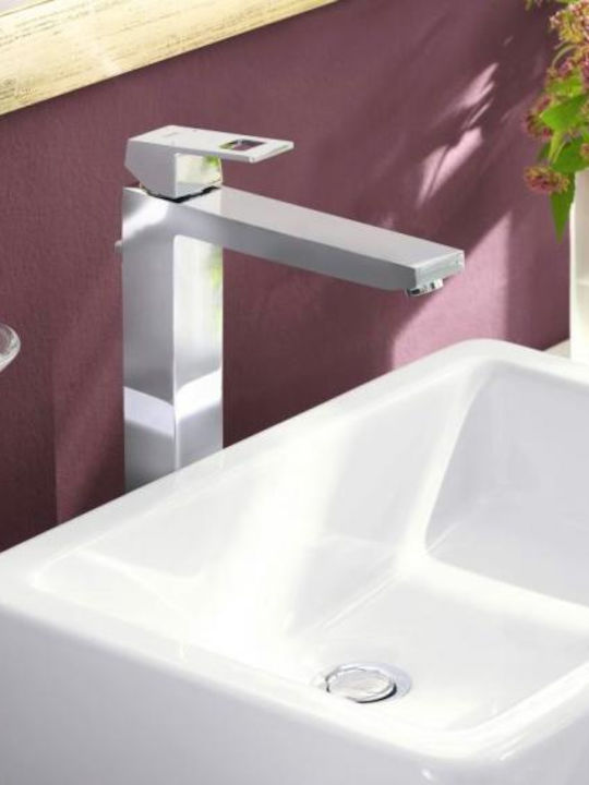 Grohe Eurocube Mixing Tall Sink Faucet Silver