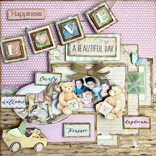Stamperia Daydream Yellow Car Лист Scrapbooking Двустранен Единичен 1бр SBB854