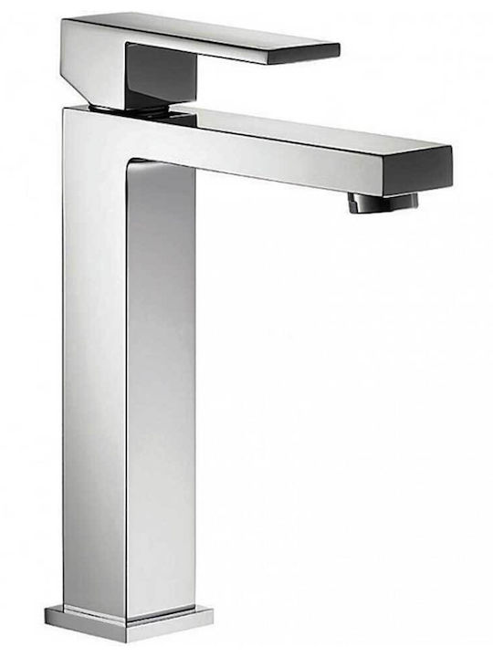 Karag Delos Mixing Tall Sink Faucet Silver