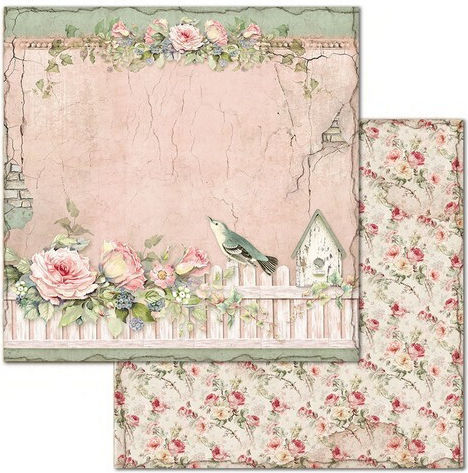 Stamperia House of Roses Листа Scrapbooking Двустранен 190гр/кв.м 10 листове
