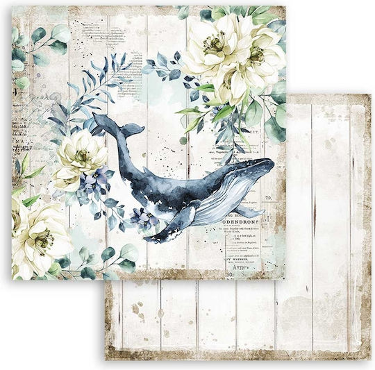 Stamperia Romantic Sea Dream Scrapbooking Leaves 190gr/m² 10 Sheets 10pcs