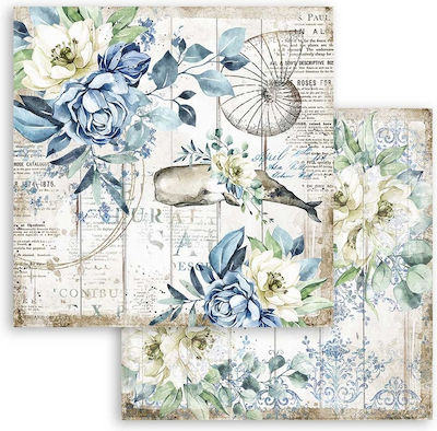 Stamperia Romantic Sea Dream Scrapbooking 190gr/m² 10 Blätter SBBL87