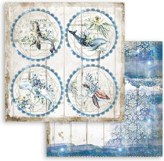 Stamperia Romantic Sea Dream Scrapbooking Leaves 190gr/m² 10 Sheets 10pcs