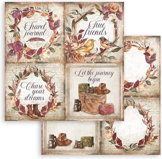 Stamperia Our Way Scrapbooking Leaves 190gr/m² 10 Sheets 10pcs