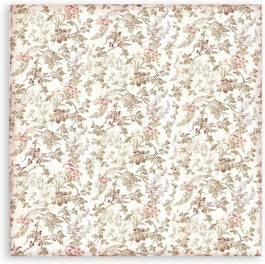 Stamperia Maxi Background You and Me Leaf Scrapbooking 190gr/m² 10 pcs