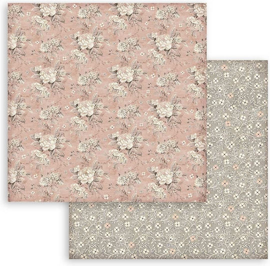 Stamperia Maxi Background You and Me Leaf Scrapbooking 190gr/m² 10 pcs