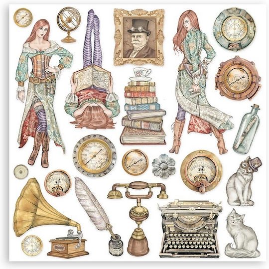 Stamperia Lady Vagabond Lifestyle Foi Scrapbooking 190gr/m² 10 foi 10buc