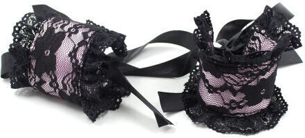 Naughty Toys Kit BDSM Flirty Soft Bondage Set Pink / Black