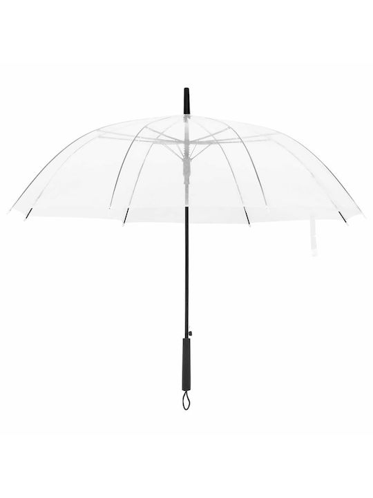 vidaXL Regenschirm mit Gehstock Transparent