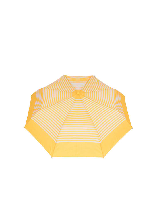 Αυτόματη Ομπρέλα Βροχής με Μπαστούνι Κίτρινη