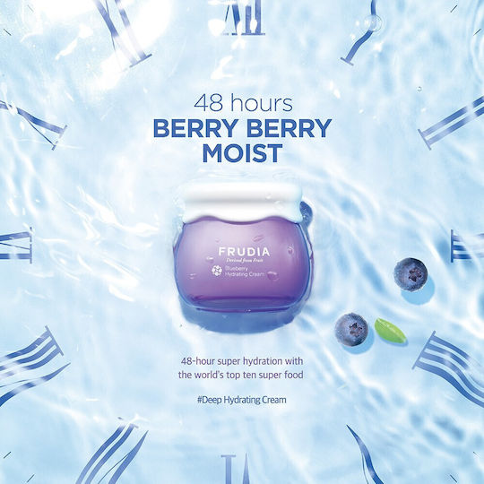 Frudia Blueberry Light 48ωρη Ενυδατική Κρέμα Προσώπου Ημέρας με Υαλουρονικό Οξύ & Βιταμίνη C 55ml