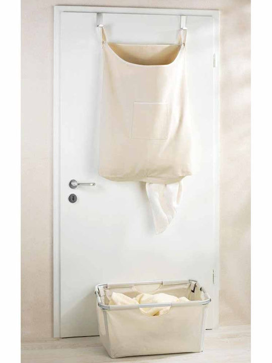 Wenko Canguro Fabric Collapsible Laundry Basket 65lt 52x10x81cm Beige