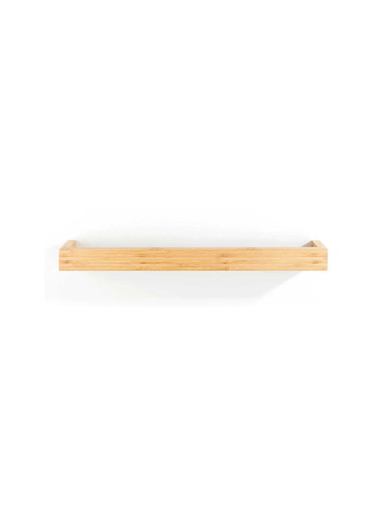 Wenko Bambusa Single Wall-Mounted Bathroom Rail ​60x9cm Brown