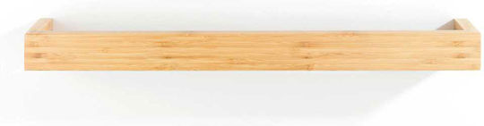 Wenko Bambusa Single Wall-Mounted Bathroom Rail ​60x9cm Brown