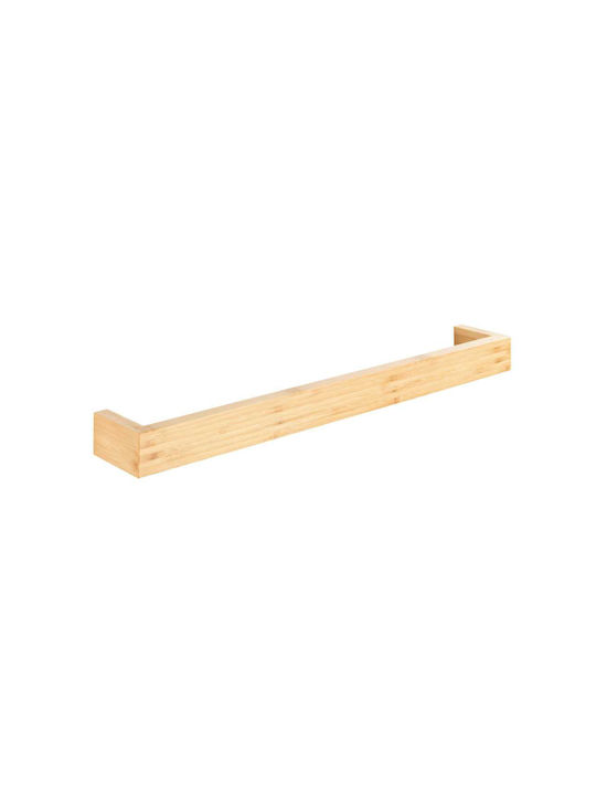 Wenko Bambusa Single Wall-Mounted Bathroom Rail ​60x9cm Brown