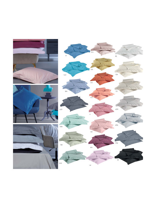 Kentia True Colours Pillowcase Set Oxford Peach 50x70cm.