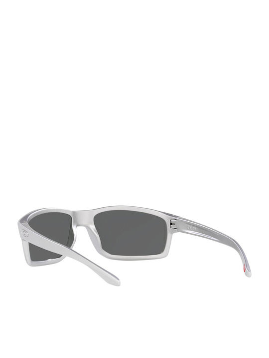 Oakley Gibston Men's Sunglasses with Silver Plastic Frame and Black Lens OO9449-22